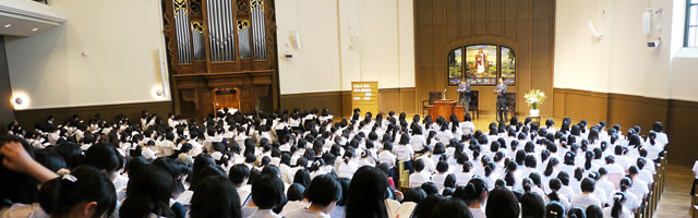 学校生活に根付いたキリスト教